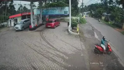 VIRAL CRASH VIDEO: Kerala Bus Flips Avoiding Scooter, 35 Hospitalized