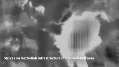 Massive Secondary Explosions Rock Nabatieh as Israel Hits Hezbollah Munitions Hubs.