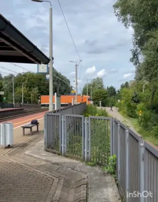 CAUGHT ON CAMERA: Truck Trapped on Tracks as Poland Train Slams In