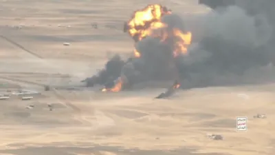 MISSILE STRIKE: Houthis Release Footage of Ballistic Attack on Saudi-Backed Camp in Yemen