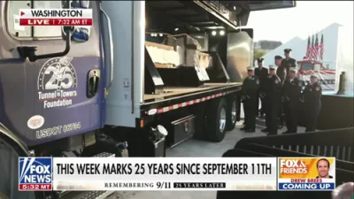 9/11 REMEMBRANCE: Massive World Trade Center Beam Displayed Outside White House