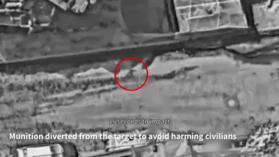 SPLIT-SECOND SAVE: IDF Redirects Munition Mid-Flight After Gaza Civilians Suddenly Gather Near Hamas Terrorist
