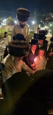 The Pinsk Karlin Rebbe Shlit"a in Chevron for Shabbos Shuva