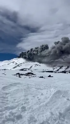 CAUGHT ON CAMERA: Eruption Rattles Popular Chilean Ski Destination