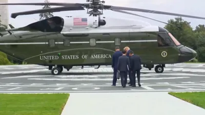 GRAND UNVEILING: President Trump Shows Off New Helipad To President Xi Jinping