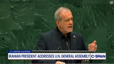 GENOCIDE CHARGE AT UN: Iran President Pezeshkian Claims Israel Murdered Over 80,000 Civilians in Gaza