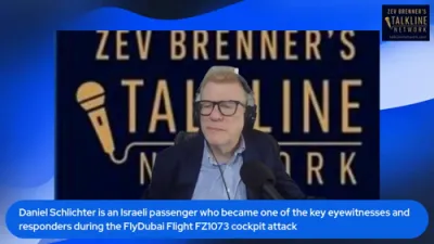 Flydubai Passenger Hero Daniel Schlichter on the real story/Talkline With Zev Brenner