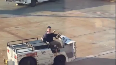 CAUGHT ON VIDEO: Passenger's Tarmac Joyride Ends In Crash And Arrest