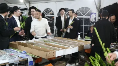 Erev Sukkos Scenes in the Ir HaTorah V'HaChassidus of Lakewood