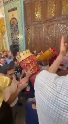 Iranian Chief Rabbi Releases Recording of Joyous Hakafos Shniyos in the Capital Tehran