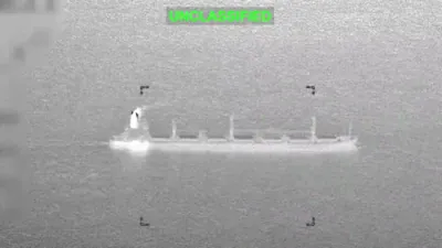 BLOCKADE BREAKER DISABLED: U.S. Fighter Jet Strikes Cargo Ship Attempting to Breach Iran Blockade; No Crew Injuries Reported