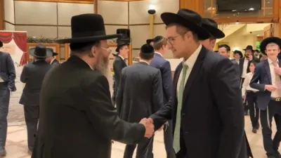 Gedolei Yisroel Join Wedding Celebration of HaGaon HaRav Yisrael Meir Druk's Daughter in Bnei Brak