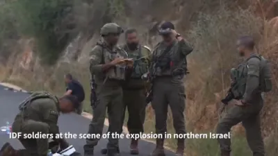 BORDER BLAST RESPONSE: IDF Coordinates at Deadly Unexploded Ordnance Site