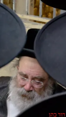 The Stutchiner Rebbe Shlit"a in Meron