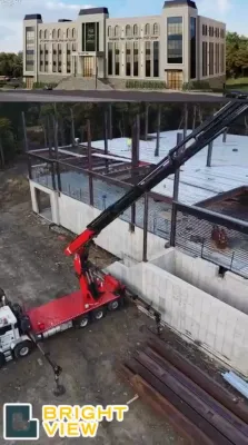 Building for Hashem Elokei Yisroel! Massive Progress at the 130,000 Square-Foot Talmud Torah "Binyan Yoel Landa" in Kiryas Yoel, as the Gigantic Floors of this Migdal Oz for Us and Future Generations Go Up in the Ir Oz!!