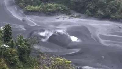HIMALAYAN FLOOD MONSTER STRIKES: Boulders Tumble Through Nepal's Landslide Flood