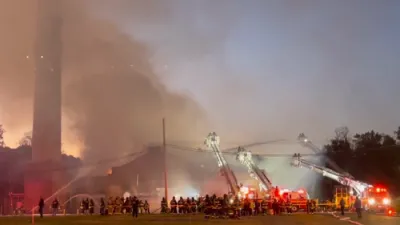 MOUNT LORETTO INFERNO: Four-Alarm Fire Rips Through Vacant Staten Island Warehouse
