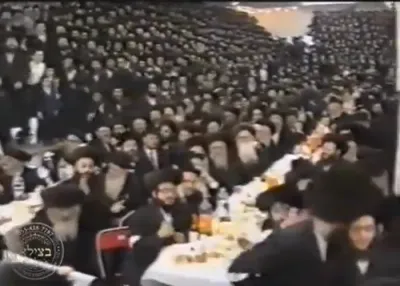Historic Video Recently Surfaced From the Bar Mitzvah of Aharon Mordechai Rokeach, Son of the Belzer Rebbe Shlit"a