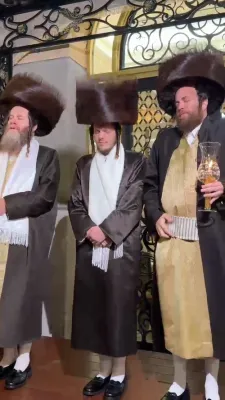Heartwarming Chuppah and Lively Chasunah of the Daughter of Reb Yaakov Eliezer Shisha Shlit"a After His Miraculous Recovery From the Machla