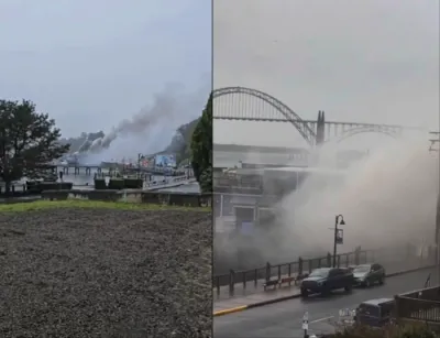 AMMONIA SCARE GRIPS NEWPORT: Yesterday, Pacific Seafood Blaze Triggers Go Now Evacuation Orders In Oregon