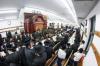 כ"ק אדמו"ר מטאהש שליט"א ביים טיש ר"ח אדר אין ביהמ"ד טאהש אין וויליאמסבורג