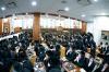 כ"ק אדמו"ר מסאטמאר שליט"א בתפילת שחרית ומסיבת לחיים מיט תלמידי הישיבות קטנות ד'סאטמאר וויליאמסבורג אין ביהמ"ד ברך משה דקיט"ל וויליאמסבורג