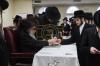 כ"ק אדמו"ר מסאטמאר שליט"א  בתפילת שחרית ולחיים מיט תלמידי ישיבה קטנה מעיין התורה ד'סאטמאר ב"פ