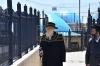 כ"ק אדמו"ר מתו"א שליט"א ביי תפילת שחרית אין די בית הכנסת המקובלים אויפן דאך פונעם ציון הרשב"י 