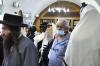 כ"ק אדמו"ר מפינסק קארלין שליט"א  ביי תפילת שחרית אין אתרא קדישא מירון 