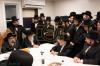כ"ק אדמו"ר מסאטמאר שליט"א בקביעות מזוזה אין ביהמ"ד תפילה למשה - 16 עוו. ד'קהל יטב לב ד'סאטמאר ב"פ