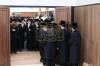 מעמד קביעת מזוזה פונעם נייעם בנין מרכז הכוללים דשיכון סקווירא - בילדער מאטי גרין 