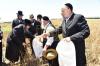 אדמורי"ם ורבנים ביי קצירת חיטים לקראת יו"ט פסח תשפ"א אין די בעקעריי פון טיב המצות 