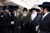 באזוך פון כ"ק אדמו"ר מצאנז שליט"א  בבית מדרשו בירושלים - צילום שמואל דריי