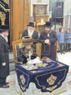 ערשטע חנוכה ליכט ביי כ"ק אדמו"ר מסדיגורא ירושלים שליט"א 