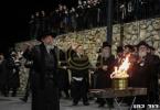 כ"ק אדמו"ר מפינסק קארלין שליט"א באתרא קדישא מירון 