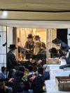 ערשטע חנוכה ליכט ביי כ"ק אדמו"ר מקאזניץ שליט"א 