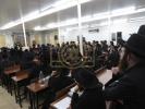 כ"ק אדמו"ר מסקולען ירושלים שליט"א טרעט אויף מיט א דרשה לרגל די ימי השובבי"ם בבית מדרשו