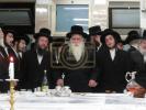 כ"ק אדמו"ר ממחנובקא שליט"א ביים סעודת הילולא פון הרה"ק מהר"י מבעלזא זי"ע