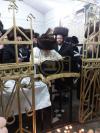 מסע הקודש פון כ"ק גאב"ד קארלסבורג  שליט"א אין ליזענסק אויף שבת שירה