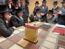 כ"ק אדמו"ר מקרעטשניף י"ם אויף א באזוך ביי כ"ק אדמו"ר מסאטמאר שליט"א 
