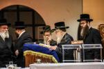 סעודת הילולא פון הרה"ק מסקווירא זצ"ל ביי בנו כ"ק אדמו"ר מסקווירא שליט"א 