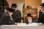 סעודת הילולא פון הרה"ק מסקווירא זצ"ל ביי בנו כ"ק אדמו"ר מסקווירא שליט"א 
