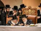 סעודת הילולא פון הרה"ק מסקווירא זצ"ל ביי בנו כ"ק אדמו"ר מסקווירא שליט"א 