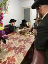הגה"צ ראש ישיבת סאטמאר בני ברק שליט"א ביים איינלאדענען אדמורים ורבנים צו די שמחת החתונה פון בנו החתן 