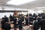 כ"ק אדמו"ר מסאטמאר שליט"א באזוכט אין בית המדרש החדש יטב לב דסאטמאר אין מאנסי  