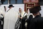 כ"ק אדמו"ר מסאטמאר שליט"א באזוכט אין בית המדרש החדש יטב לב דסאטמאר אין מאנסי  