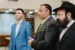 מעמד סיום כתיבת ספר תורה אין מאסקאווא וואס איז אריינגעגעבן געווארן צו די קהילה אין שטאט  נובוקוזנצק אין סיביר