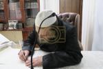 מעמד התחלת כתיבת ספר תורה בבית כ"ק הגה"צ רבי יעקב מאיר שעכטער שליט"א 