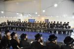 כ"ק אדמו"ר מוויזניץ שליט"א ביים איבערגעבן א שמועס פאר אלע וויזניצער מכנחים אין אין ערד