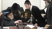 באזוך פון כ"ק  אדמו"ר מליסקא שליט"א ביי כ"ק  אדמו"ר מראחמיסטריווקא שליט"א לקראת הבר מצוה פון נכדו ני"ו